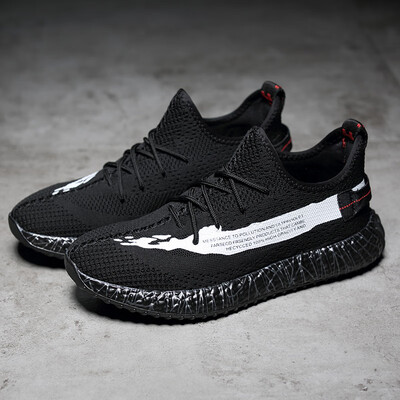 

Mens shoes summer breathable Korean version of the trend of the network panel shoes mens sports&leisure running wild increase white shoes