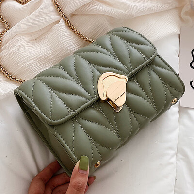 

Summer small bag women 2019 new Korean embroidered shoulder bag small square bag fashion chain messenger bag