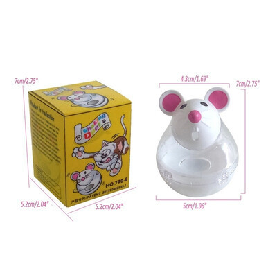 

Cat Food Leak Toys Pet Feeder Toy Dispenser Bowl IQ Treat Ball Smarter Pets Toy Cat Mice Shape Tumbler Food Rolling Leakage