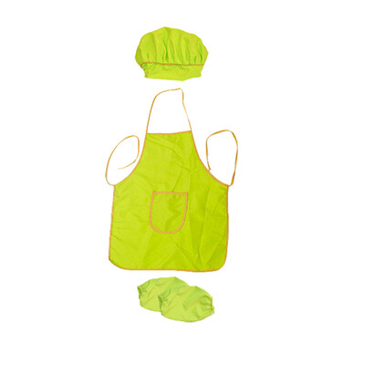 

〖Follure〗Children Waterproof Cartoon Kitchen Cooking Bib Apron Apron Sleeve 3 Set
