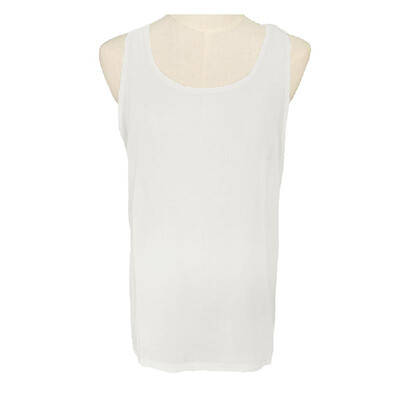 

New Fashion Women Chiffon Vest Back Bow Sheer Blouse Sleeveless Round Neck Tank Top