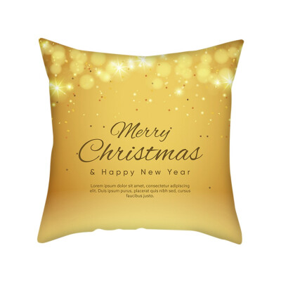 

Tailored Gold Merry Christmas Pillow Cases Nordic Sofa Cushion Cover Home Decoration