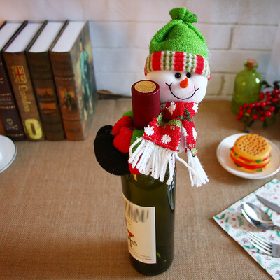 

Christmas Table Santa Christmas Sweater Wine Bottle Cover Holiday Liquor Bags H1