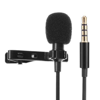 

Wired Audio Sound Recording Condenser Microphone Metal Clip for Smart Phone