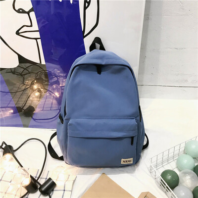 

Ins ancient sense girl schoolbag female Korean version of high school students campus bf wind backpack computer simple double shou
