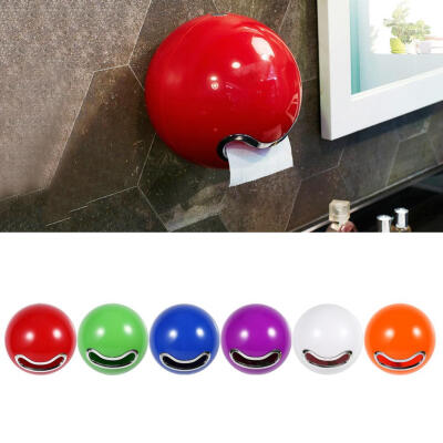 

1pc Cute Ball Shaped ABS Bathroom Wall Mounted Toilet Paper Roll Holder Tissue Rack PracticalPaper Holder