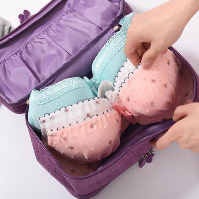 

Portable travel underwear storage bag large capacity multi-function travel supplies underwear bra packaging&finishing storage