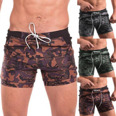 

Men Swim Shorts Swimwear Swimming Trunks Underwear Running Boxer Briefs Pants