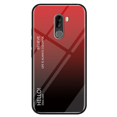 

Gradient Tempered Glass Case for Xiaomi Pocophone F1
