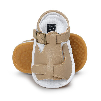 

2017 Summer Baby Girls Boys Sandals Anti-kick Toe-cap Children Shoes Soft PU Leather Baby Girls Shoes Kids Sandals