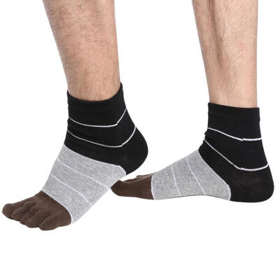 

1 Pair Mens Casual Five Fingers Toes Comfortable Sports Soft Cotton Boat Socks