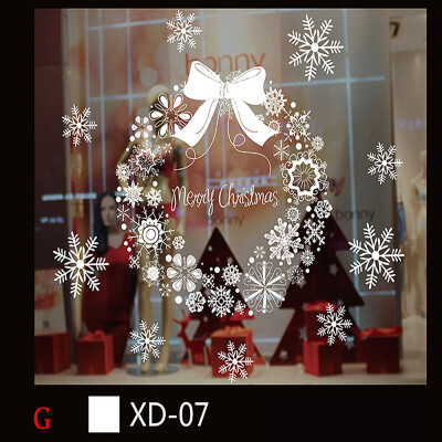 

Gobestart Christmas Snowman Removable Home Vinyl Window Wall Stickers Decal Decor B