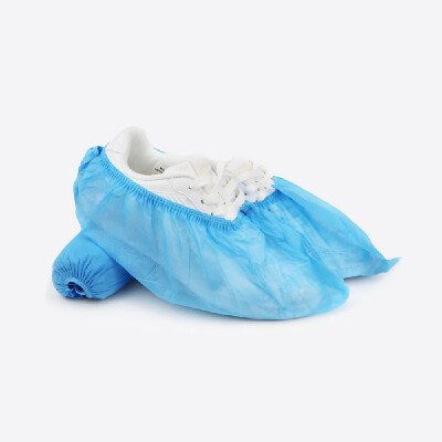 

100PCSPack Anti-slip Disposable Shoe Covers Thickened Non-woven Fabric Protective Overshoes Keeping Floor Cleaning