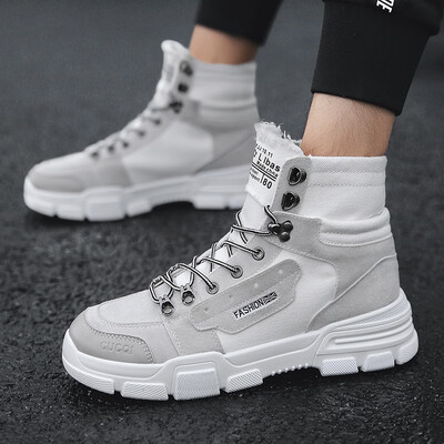 

Joker male Martin shoes trend wild casual Martin boots mens military boots high to help breathable tooling tide boots