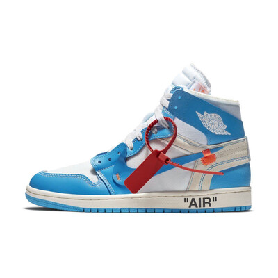 

Original New Arrival Authentic NIKE Air Jordan 1 X Off-White AJ1 Mens Basketball Shoes Sport Sneakers AQ0818-148