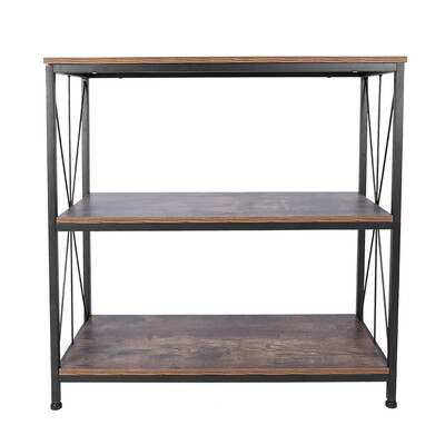 

Greensen 3 Tier Industrial Style Storage Shelf Console Sofa Table Bookcase Vintage Bookshelf 3 Tier Storage Shelf Storage Rack