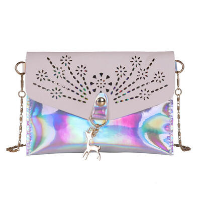 

Girls Hollowed Laser Shoulder Handbags Women Chain Small Deer Crossbody Bag