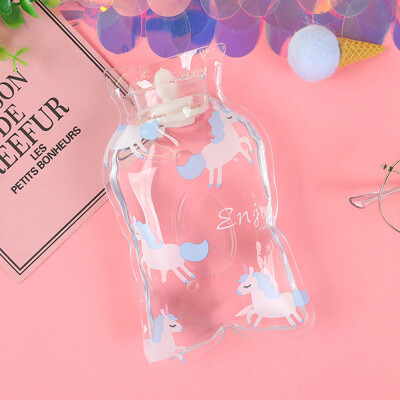 

Cute Mini Transparent PVC Hot Water Bottle Pocket Portable Hot Water Bottle Winter Warming Tool Containe