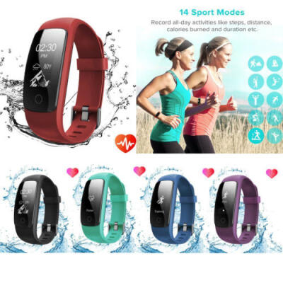 

Bluetooth Smart Bracelet Watch Blood Pressure Heart Rate Fitness Tracker Monitor