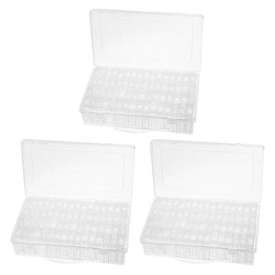 

64 Slots Bottles Diamond Painting Storage Box Rhinestone Beads Holder Case