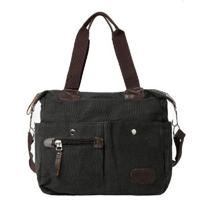 

Retro Men Women Canvas Handbag Large Capacity Casual Shopping Travel Crossbody Bag Shoulder Messenger Bag