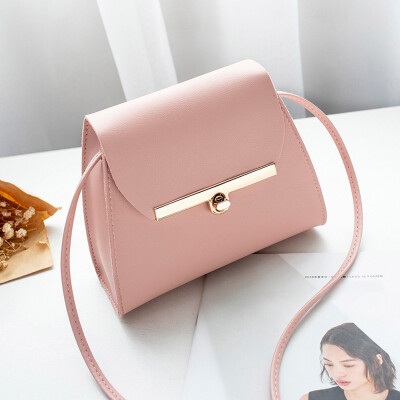 

Tailored Women Fashion Pure Color Leather Messenger Shoulder Bag Chest Bag