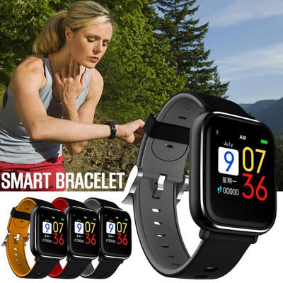 

Full Touch Screen Smart Bracelet Waterproof Sports Fitness Tracker Intelligent Blood Pressure Heart Rate Monitor for Adults