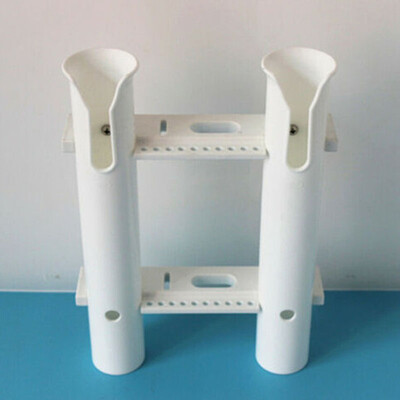 

Boat Kayak Fishing Rod Holder 2-Link Rack Marine 2-Tubes Bracket Support