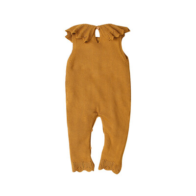 

Baby Rompers Autumn Newborn Knitted Baby Clothes Ruffle Baby Girl Romper Woolen Princess Infant Baby Jumpsuit Girls Clothes