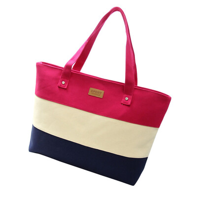 

Brand Bags For Women High Quality Women Canvas Handbags Shoulder Messenger Shopping Stripped sac main femmes Bolsa