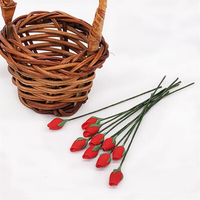 

Siaonvr 112 DIY Mini Artificial Flower Bouquet Simulation Dollhouse Toy 10 Pcs