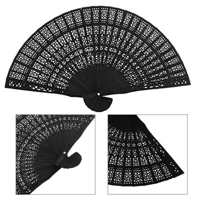 

Siaonvr Vintage Bamboo Folding Hand Held Flower Fan Chinese Dance Party Gifts Bamboo Fan