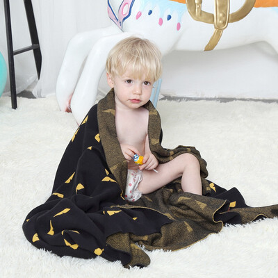 

Sofa Blanket 100 Cotton Childrens Knit Blanket Air Conditioning Soft Throw Blanket