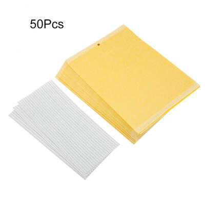 

Greensen 50Pcs Double-sided Mosquito Glue Board Traps Pest Sticky Board Fly Insects Catcher Killer