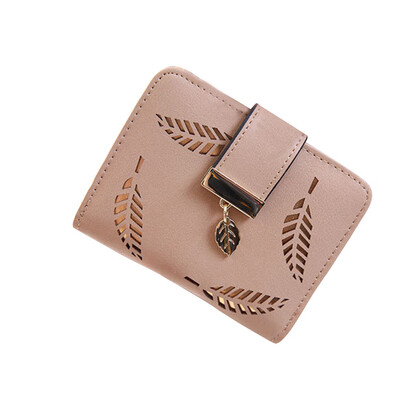 

Tailored Cute Leaf Purse Female Small Wallet Short Coin Card Holder Ladies Clutch CO