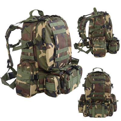 

New 55L Outdoor Military Tactical Backpack Rucksack Camping Bag Hiking-Camouflage