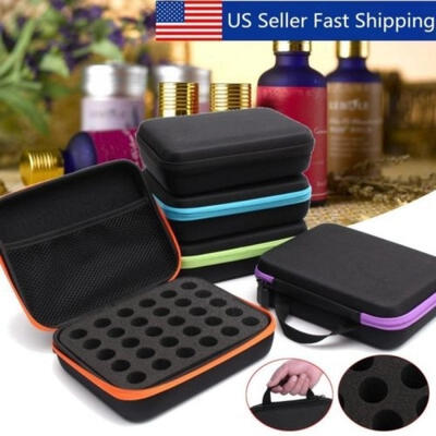 

fashion portable Slots Essential Oil Bottle Carry Case Holder Storage Aromatherapy Hand Bag