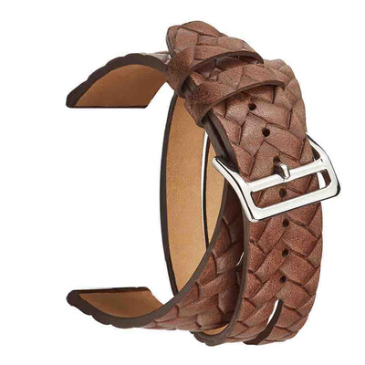 

〖Follure〗Double Tour Leather Accessory Band Replacement Bracelet For Apple Watch 4 44mm