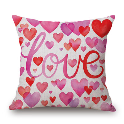 

Siaonvr Happy Valentines Day Throw Pillow Case Sweet Love Square Cushion Cover