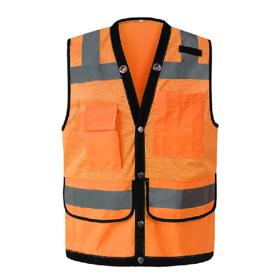 

Safety Reflective Vest Workwear Security Working Clothes Day Night Motorcycle Cycling Warning Safety Waistcoat