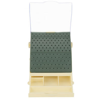 

Greensen 142 Holes Dental Bur Holder Block Stand Disinfection Case with Pull out Drawer