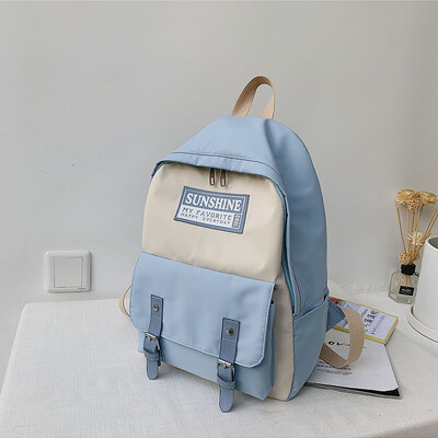

Ins bag girl Korean version of high school students simple Bai-Sen Department junior high school girls rucksack backpack backpack
