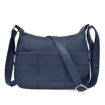 

Solid Color Lattice Shoulder Packs PU Leather Women Large Crossbody Bags