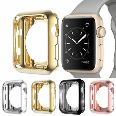 

For Apple Watch Series 4 iWatch 4044mm Clear TPU Screen Protector Case