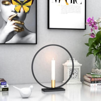 

3D Geometric Tea Light Wall Mounted Candle Holder Home Decor Metal Candlestick