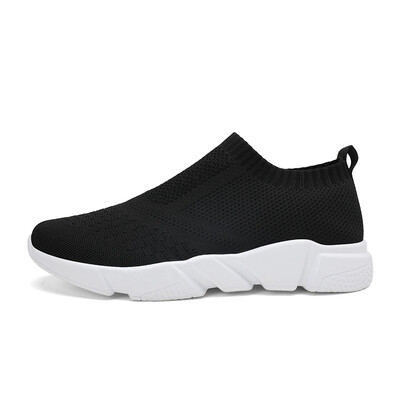 

2019 Hot Sale Casual Shoes for Male Solid Color Super Soft Lightweight Vulcanized Shoe Sock Footwear Trampki Meskie Plus Size 46