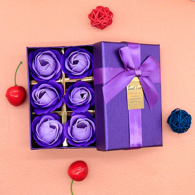 

Gobestart Scented Bath Body Petal Rose Flower Soap Wedding Decoration Gift Best 6pc