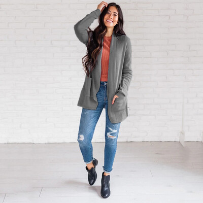 

Toponeto Women Long Sleeve Knitting Open Cape Casual Coat Blouse Kimono Jacket Cardigan
