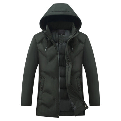 

Mens Winter Warm Zipper Hooded Jacket Overcoat Thick Padded Coat Outwear Parka