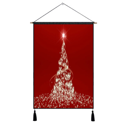 

Toponeto Unframed Merry Christmas Oil Painting Print Picture Home Wall Room Wall Hanging